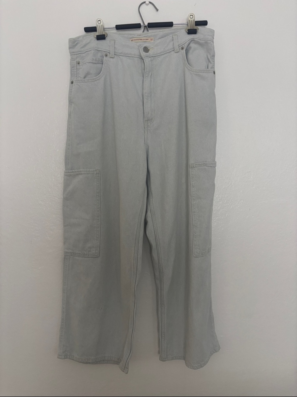 Levi's Light Blue High-Rise Wide-Leg Jeans